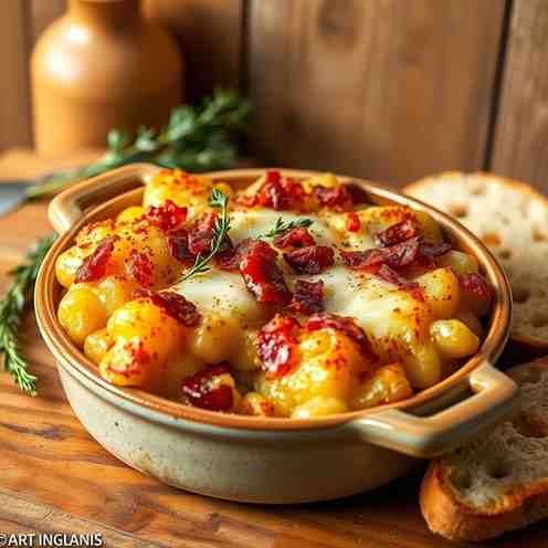 Hearty Potato Casserole with Bacon & Cheese - Best Kugelis Recipe