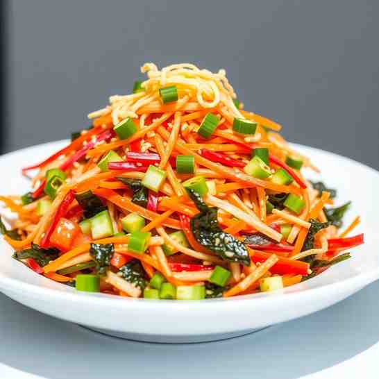 Homemade Asian Chopped Salad - Sushi-Style Seaweed Recipe