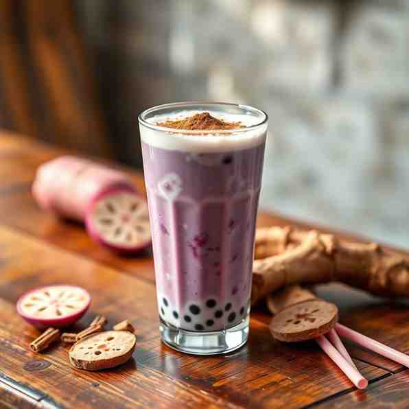 Homemade Taro Milk Tea - Real Taro & Boba Recipe