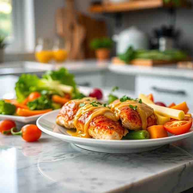 Healthy Honey Mustard Chicken - Meal Prep