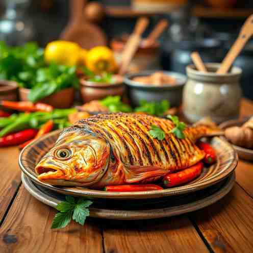 Ikan Bakar - Malaysian Grilled Fish Recipe