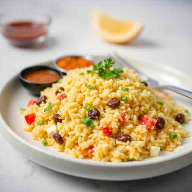 Quick Indian Recipes - Fluffy Poha Breakfast (Vegan)