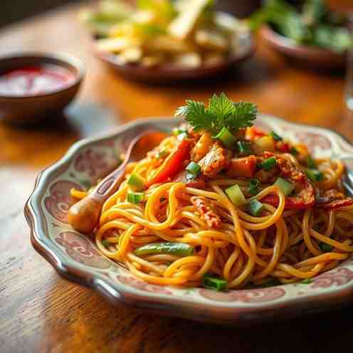 Indonesian Bakmi Goreng - Stir Fry Noodles