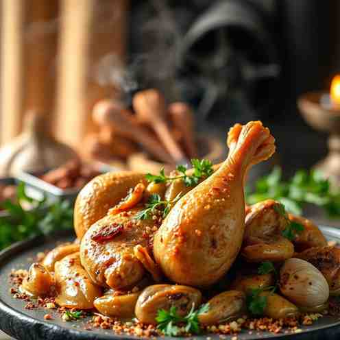 Kedjenou - Chicken & Garlic Recipe