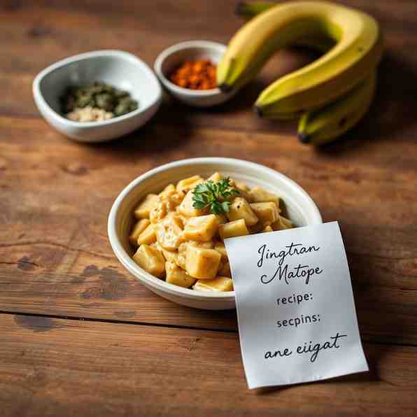 Kenyan Matoke - Easy Vegan Green Banana Recipe for One