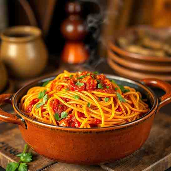 Liberian Spaghetti - Spicy Sauce & One-Pot Pasta Recipe