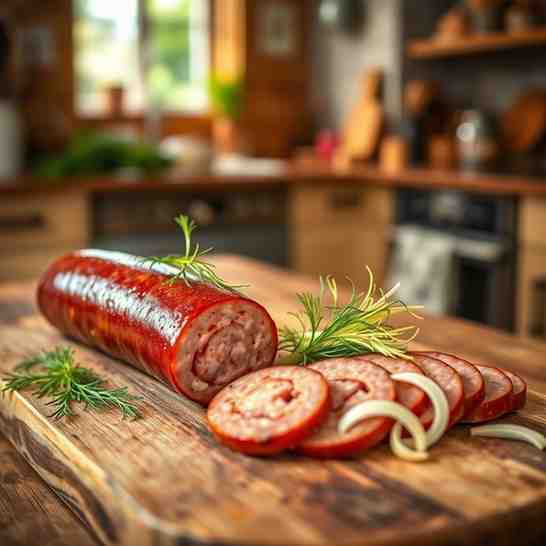 Longeole Sausage with Fennel at Home