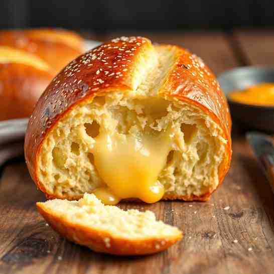 Luxembourgish Melted Cheese Bread - Easy Kachkéis Recipe