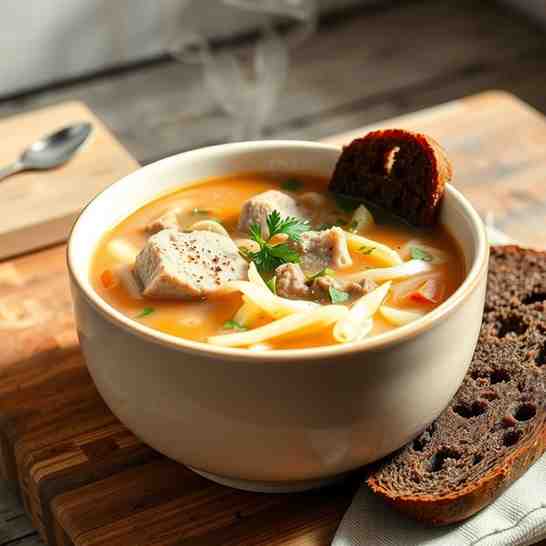 Estonian Cabbage & Meat Soup - Make Hapukapsasupp