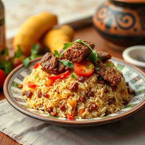 Makloubeh - Upside-Down Rice Dish Recipe