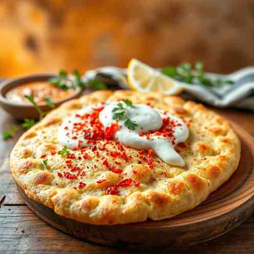 Mhadjeb - Spicy Semolina Flatbread Recipe