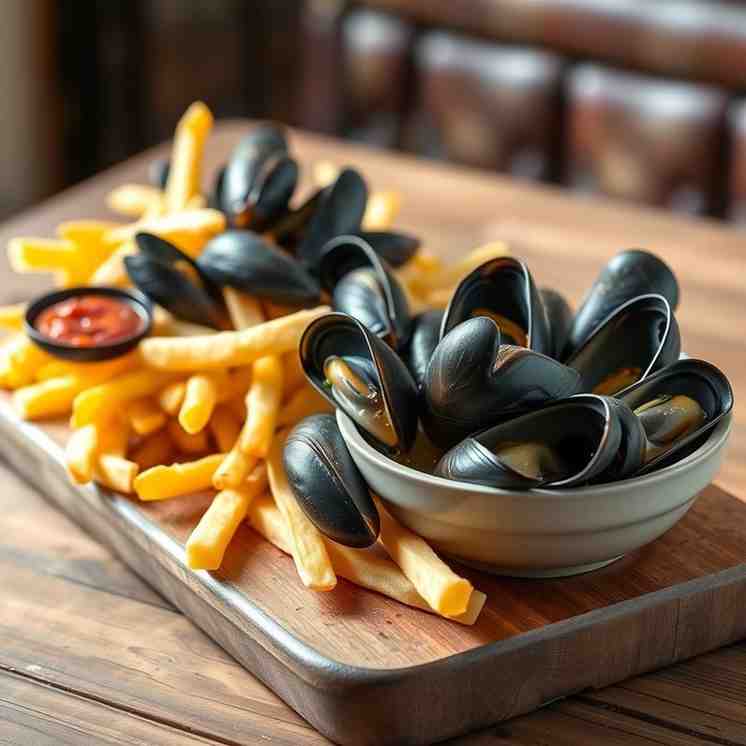 Moules-Frites - Crispy Belgian French Fries & Mussels
