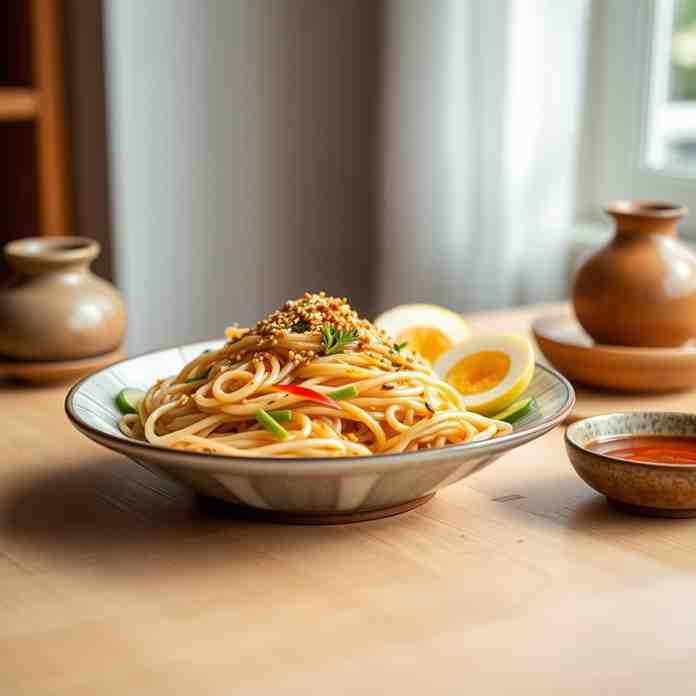 Naengmyeon - Korean Cold Noodles at Home