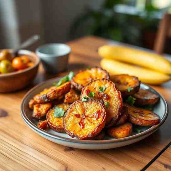 Nigerian Fried Yam & Plantains - Easy Breakfast Recipe
