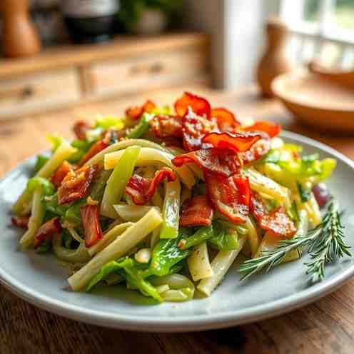 Easy One-Pan Bacon & Cabbage - Healthy Meals at Home