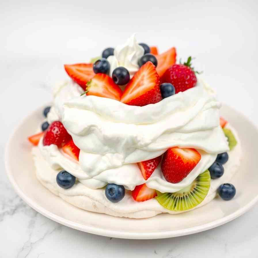 Classic Pavlova Dessert - Easy Recipe