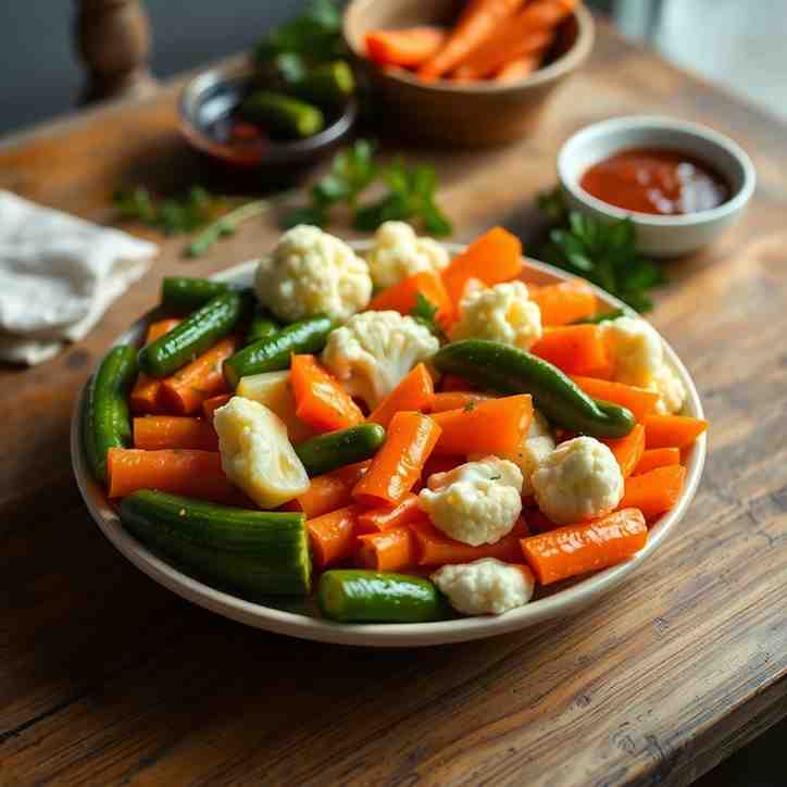 Bulgarian Turshia Pickled Vegetables Recipe