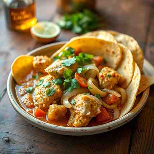El Salvadoran Pollo Encebollado