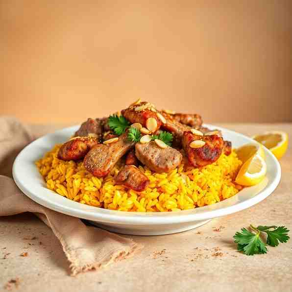 Qidra - Middle Eastern Chicken & Lamb Rice Recipe