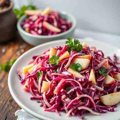German Red Cabbage Salad - Make Rotkohl