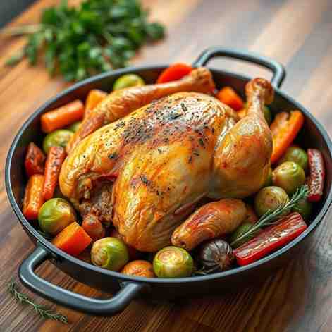 Roast Chicken & Veggies - Easy, Healthy One-Pan Dinner
