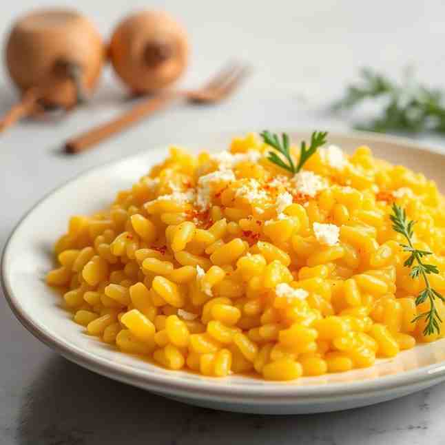 Saffron Risotto - Cook with White Wine for Creamy Perfection