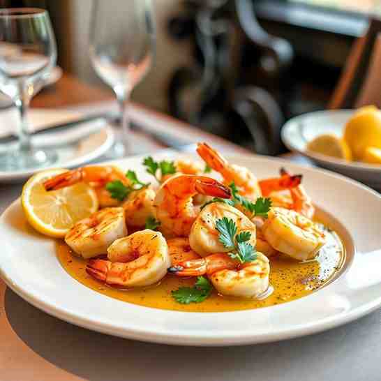 Flambéed Shrimp & Scallops Recipe
