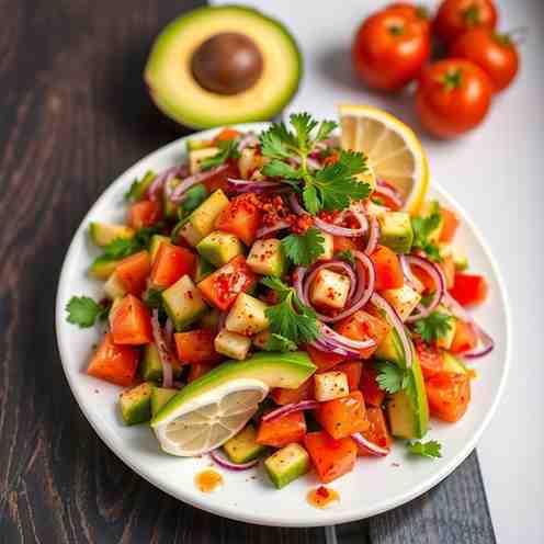 Spicy Haitian Avocado Salad - Easy Zaboka Recipe