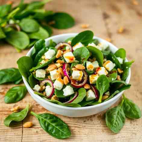 Honey-Balsamic Spinach Salad Recipe