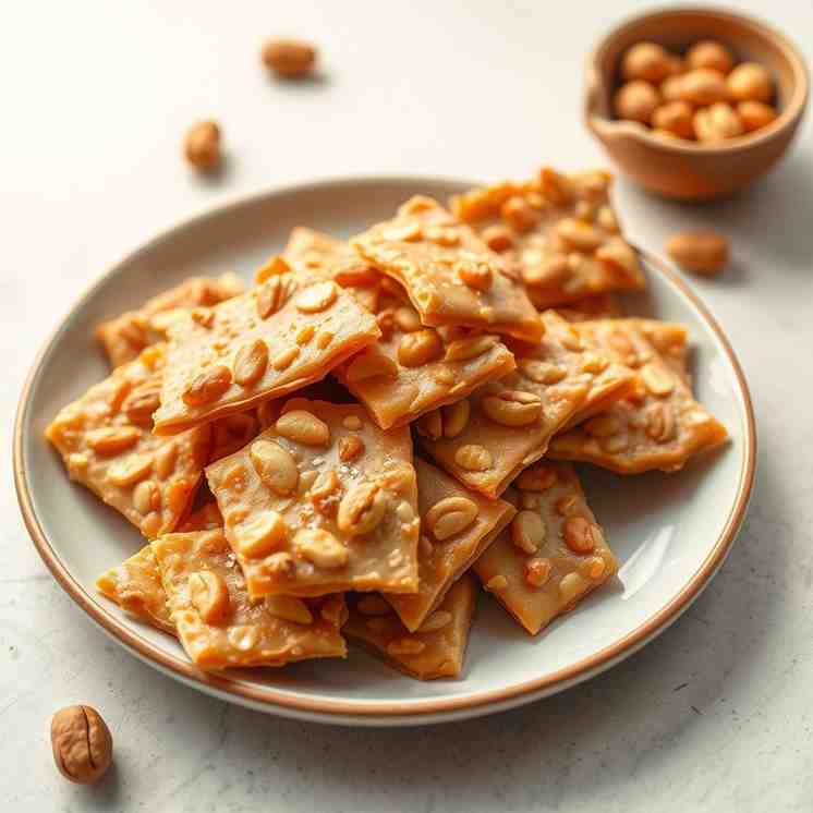 Easy Peanut Brittle - Sweet & Salty Crunch