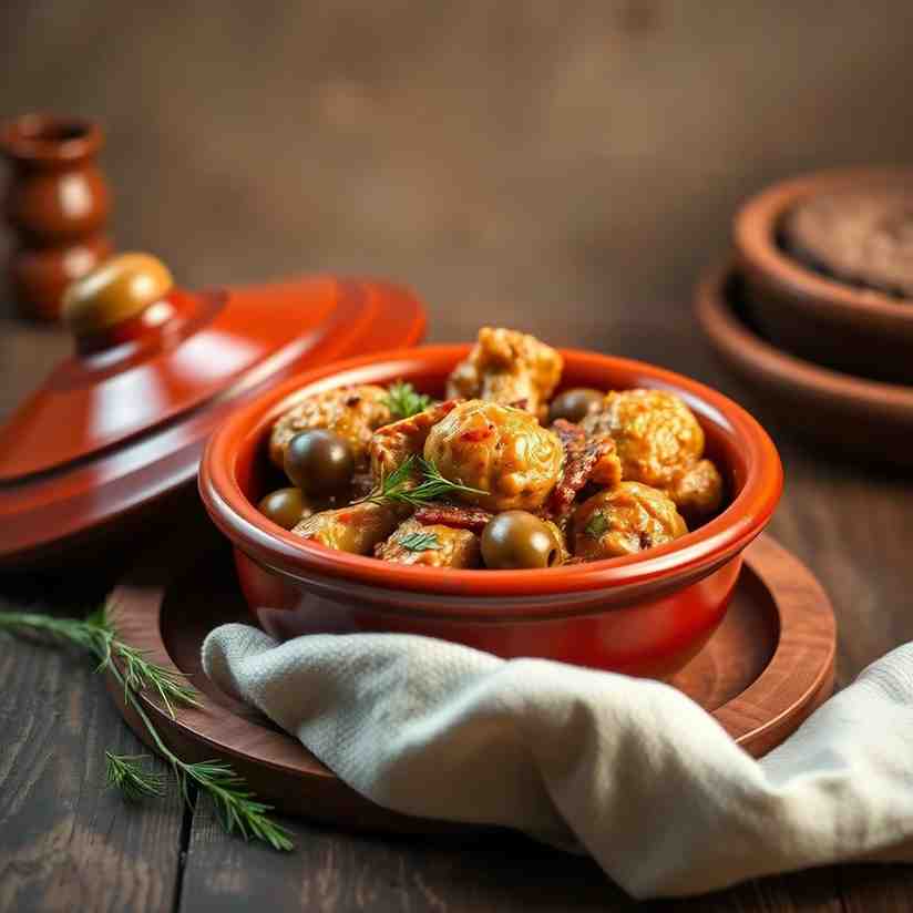 Tagine Chicken Recipe Algerian Olives & Chicken Stew
