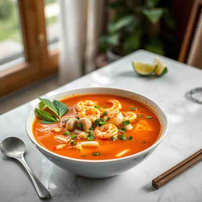 Tangy Thai Tom Yum Soup at Home