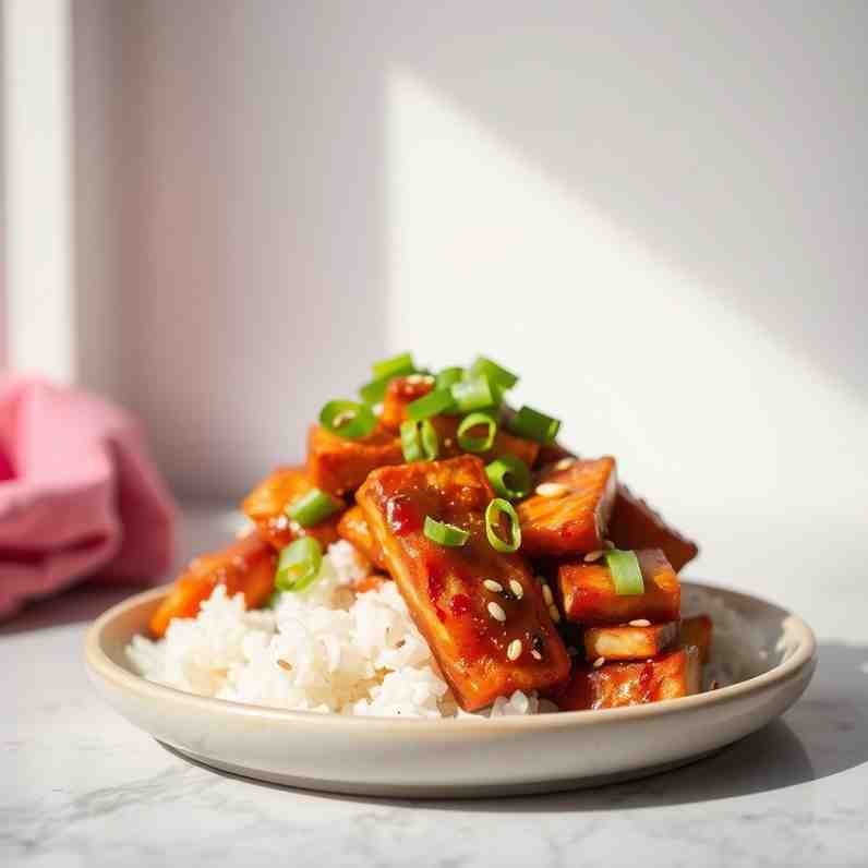 Crispy Tempeh Kecap - Easy High-Protein Vegan Meal Prep