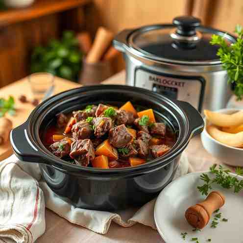 Traditional Beef Stew Slow Cooker - Faroese-Style Recipe