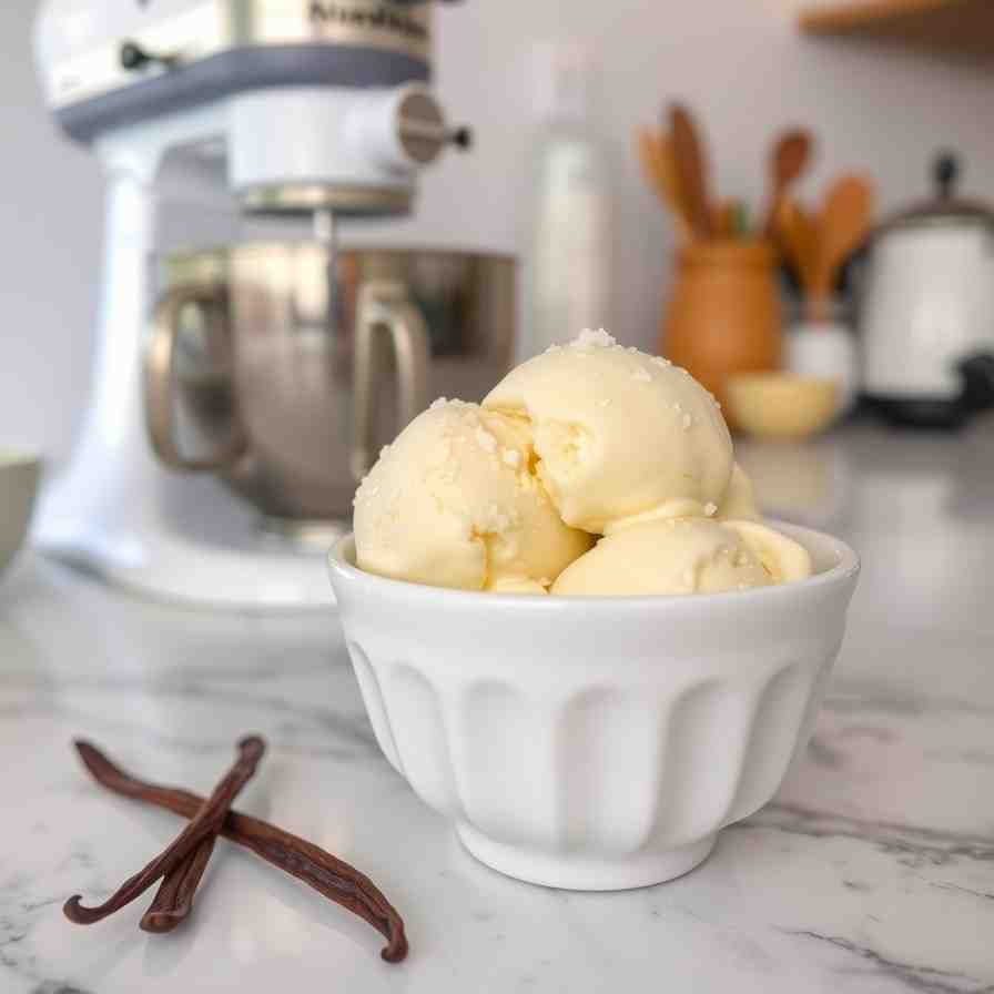 Homemade Vanilla Ice Cream - Easy No-Churn Recipe