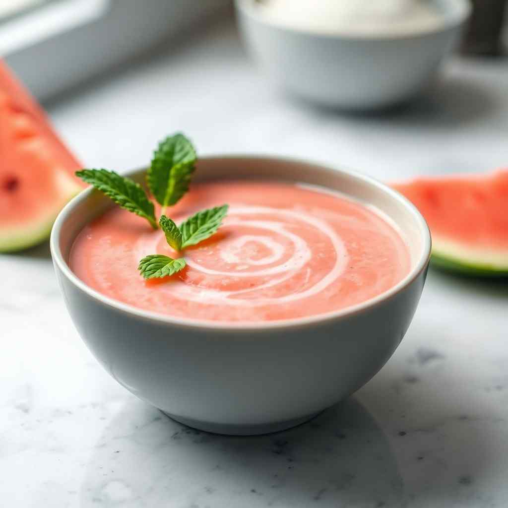 Chilled Watermelon Soup Your Easy Summer Gazpacho