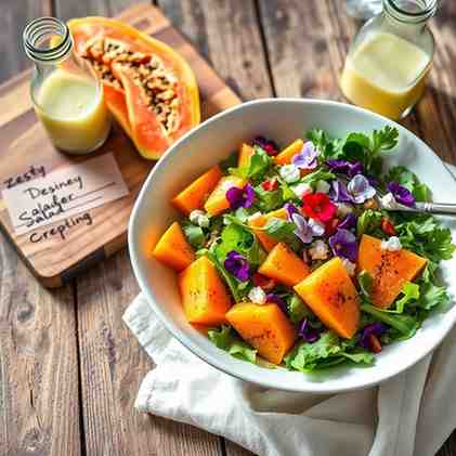 Zesty Papaya Salad & Cucumber Salad Dressing Recipe